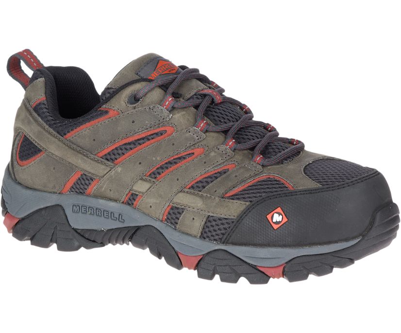 Buty Merrell Moab Vertex Vent Comp Toe - Buty Robocze Męskie Merrell - Zielone/Czarne [GHQPE-2905]